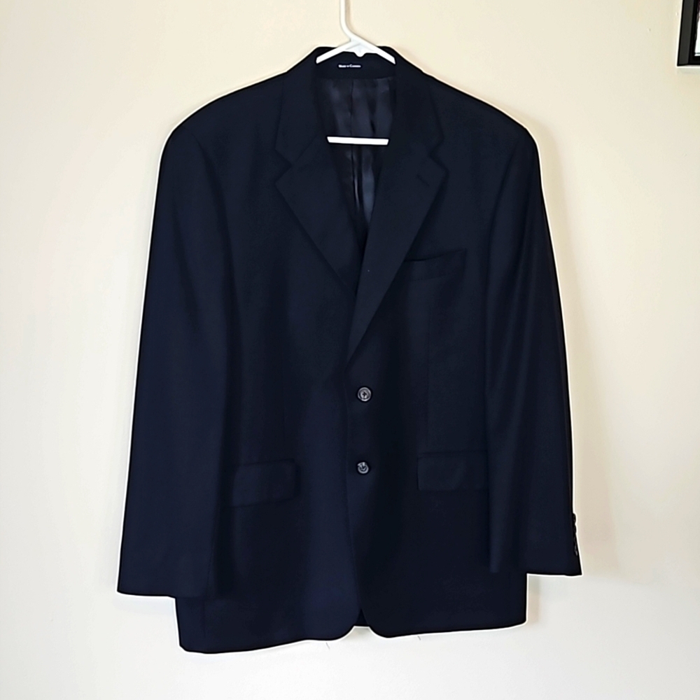 Lauren Ralph Lauren Navy Blue Wool Mens Sport Jacket 42R